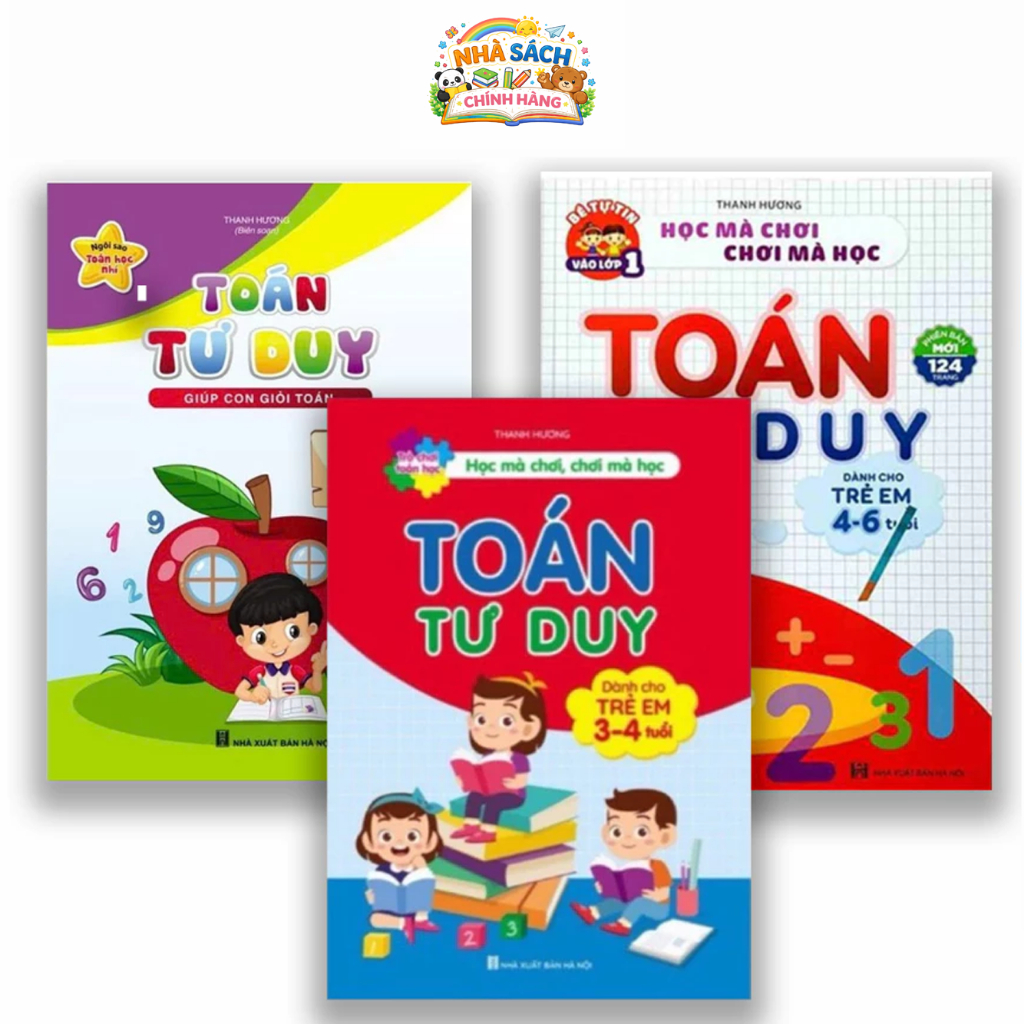 Sách - Toán Tư Duy Cho Trẻ Theo Các Lứa Tuổi 3-4 Tuổi 4-6 Tuổi 5-7 Tuổi