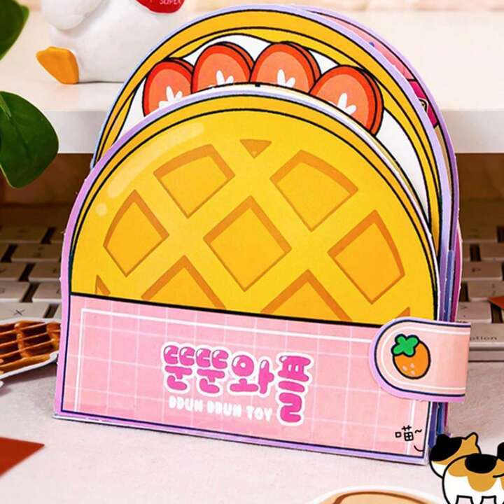 Sách Squishy Bánh Waffer - DIY Tự Làm - Búp Bê Giấy -  Đồ Chơi DIY Thủ Công Sáng Tạo Cho Bé - Quiet 