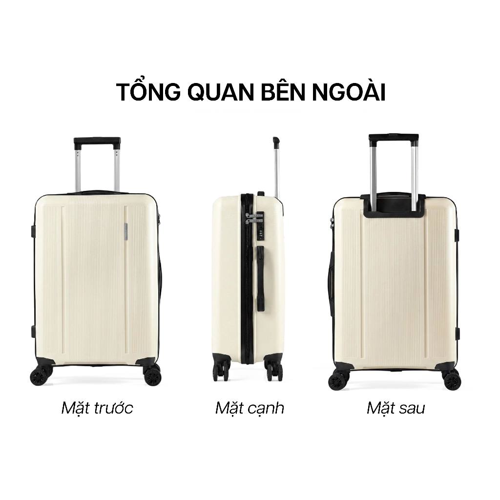 [🌟RA MẮT ĐỘC QUYỀN] Vali Kéo MIAvn Larita ORIX Size 20/24 Inch - Nhựa PP Siêu Bền, Hạn Chế Bể Vỡ, Khoá Số, Bánh Xe Đôi