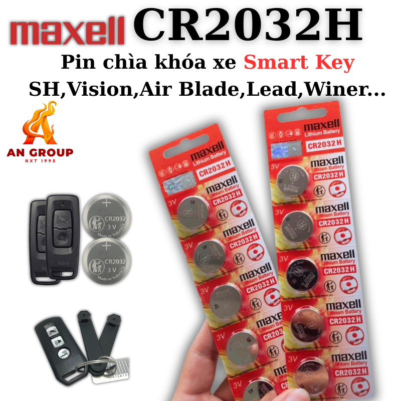 CR2032 H Maxell 1 Vỉ 5 Viên  đặc biệt dùng lâu