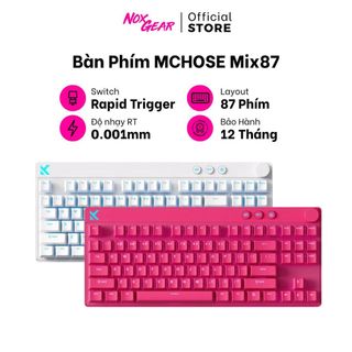 Bàn Phím Cơ Gaming Mchose Mix87 - Rapid Trigger - Switch Nam Châm 8K Polling Rate - Độ Trễ Siêu Thấp