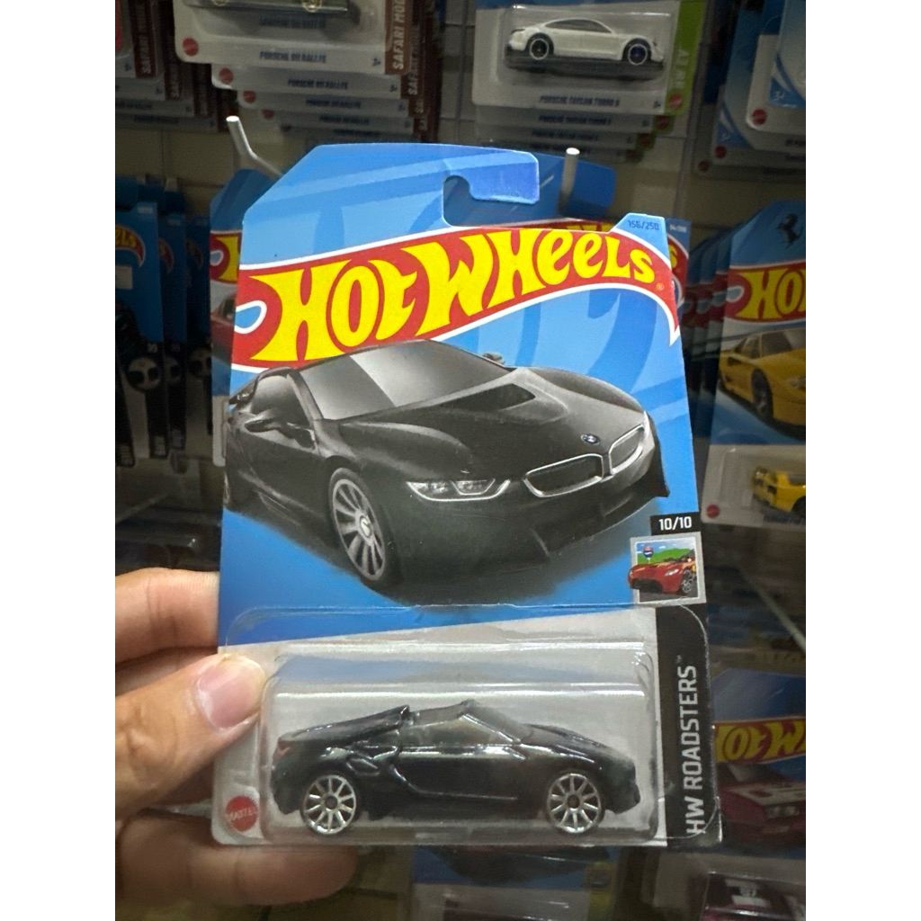 (Có sẵn-Hoả tốc SG) Xe mô hình 1:64 Hotwheels chính hãng Mattel BMW i8 Roadster