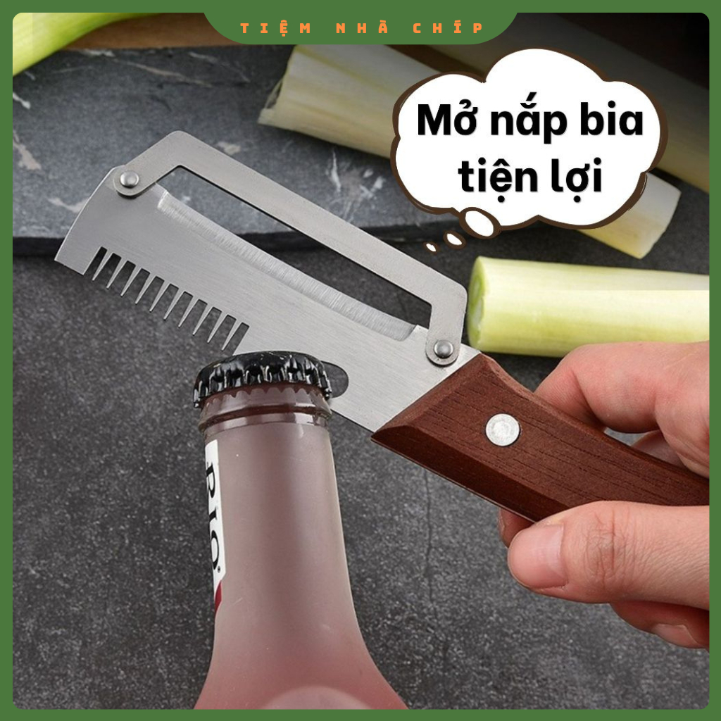 Dao Cắt Sợi Hành Dụng Cụ Tỉa Hành Đa Năng, Chẻ Sợi Rau Muống Bằng Thép Không Gỉ, Gọt Vỏ Tiện Lợi | BigBuy360 - bigbuy360.vn