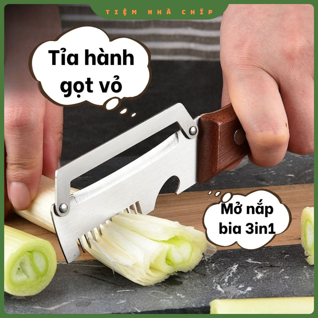 Dao Cắt Sợi Hành Dụng Cụ Tỉa Hành Đa Năng, Chẻ Sợi Rau Muống Bằng Thép Không Gỉ, Gọt Vỏ Tiện Lợi | BigBuy360 - bigbuy360.vn