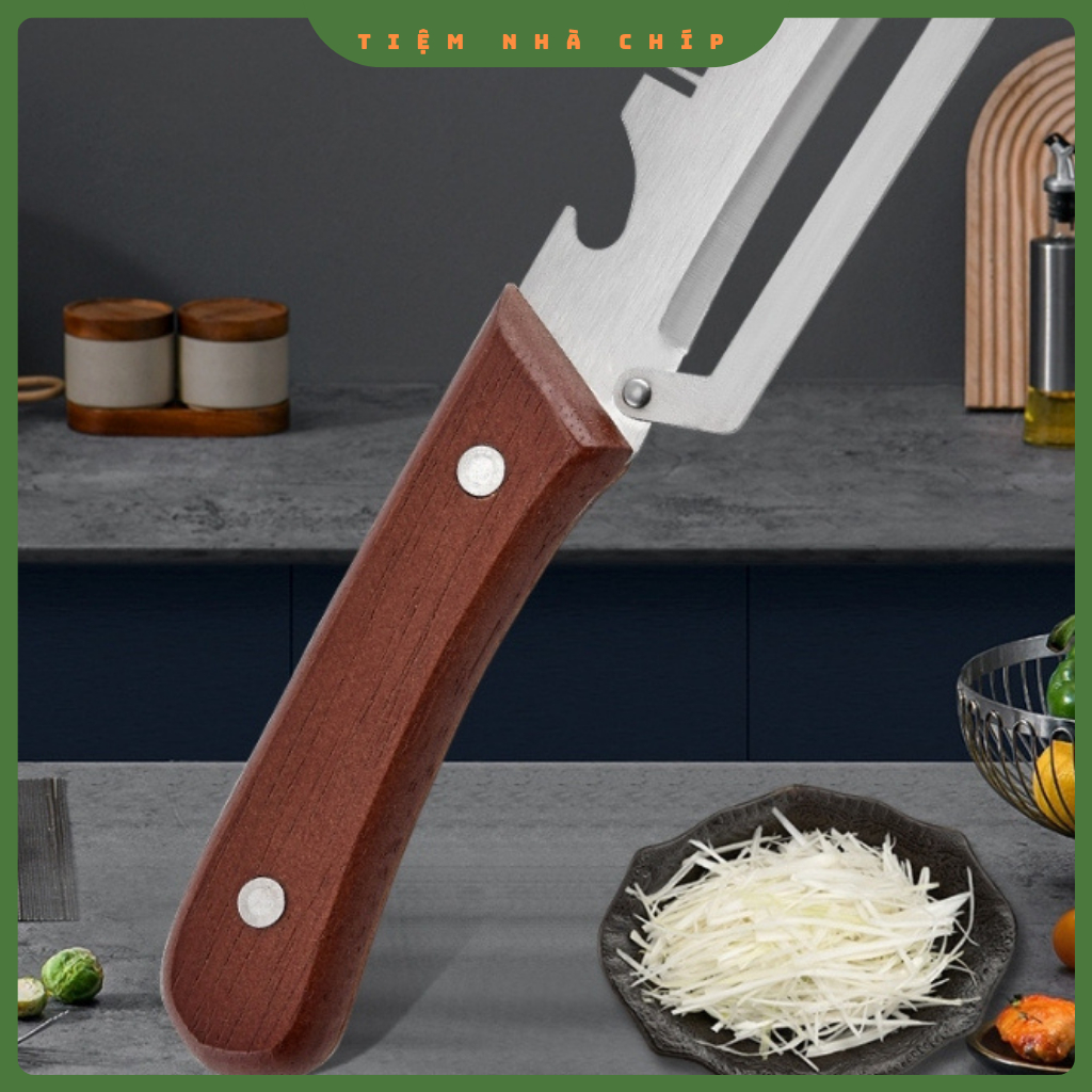 Dao Cắt Sợi Hành Dụng Cụ Tỉa Hành Đa Năng, Chẻ Sợi Rau Muống Bằng Thép Không Gỉ, Gọt Vỏ Tiện Lợi | BigBuy360 - bigbuy360.vn