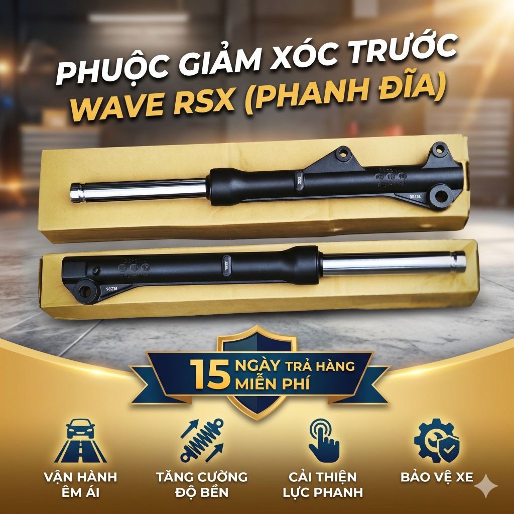 Phuộc giảm xóc trước (  thụt trước )  xe máy Wave s110 đĩa Rsx 110 đĩa Wave Blade 110 Future X Futur