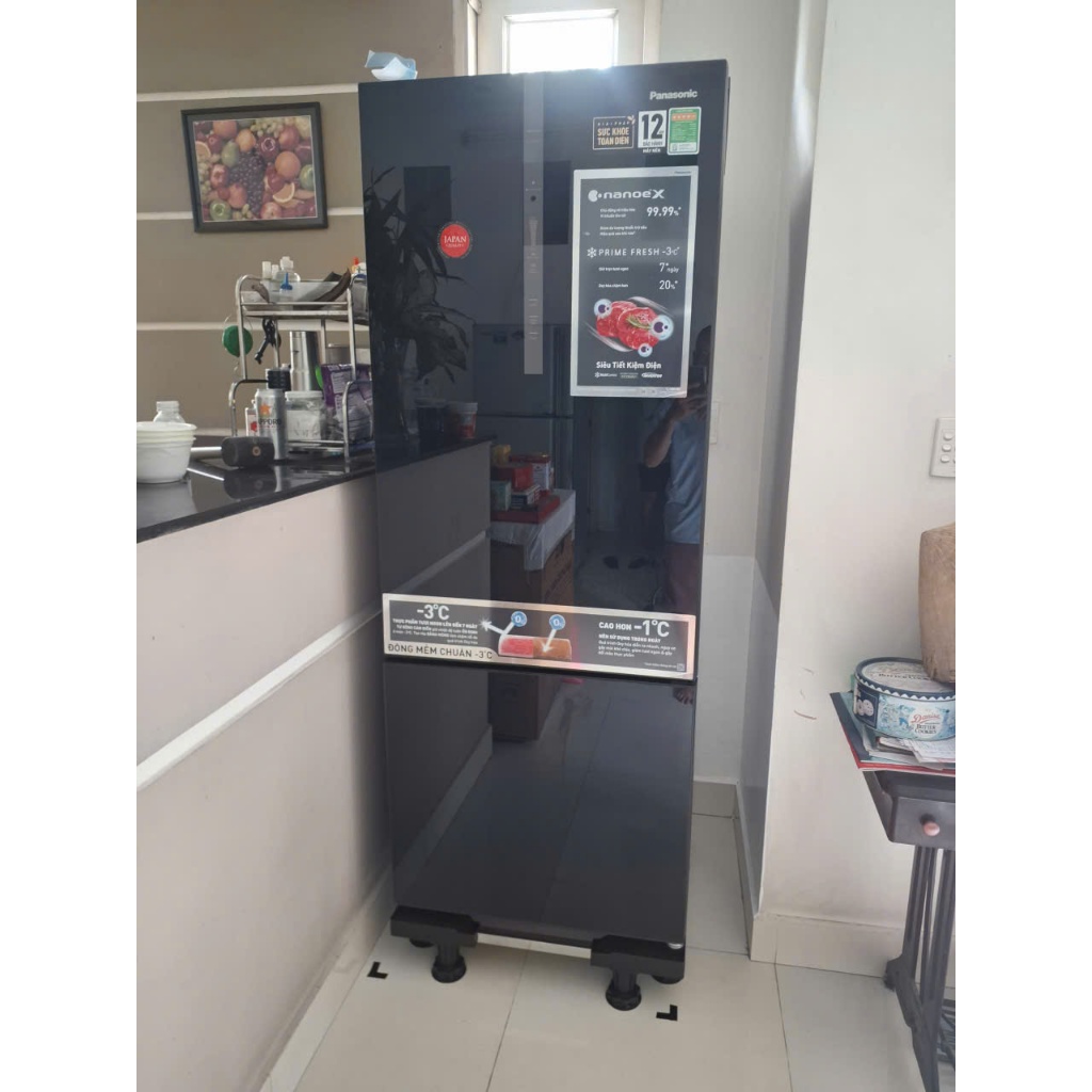 Tủ lạnh Panasonic Inverter 420 lít NR-BX471XGKV - Việt Nam Φ8 Sá∅ bải-Φ3-∅9-Φ1