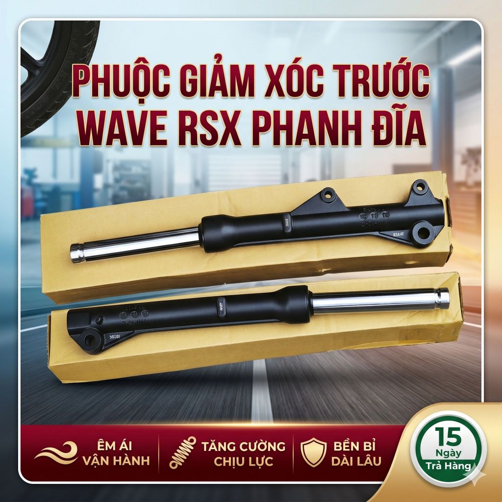 Phuộc giảm xóc trước ( thụt trước ) xe máy Wave s110 đĩa Rsx 110 đĩa Wave Blade 110 Future X Future 