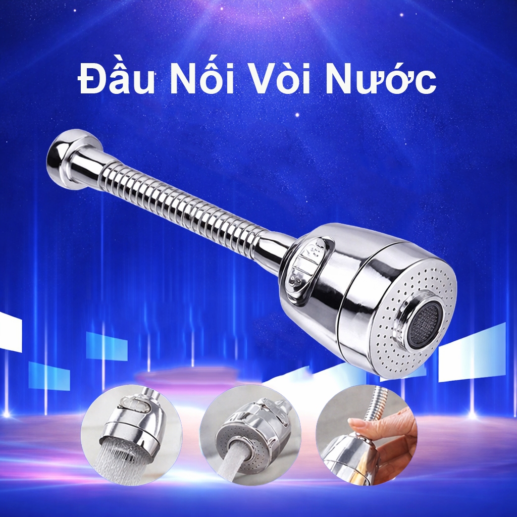 Đầu Nối Vòi Nước Thông Minh Xoay 360 Độ - Tăng Áp Siêu Hót Hít
