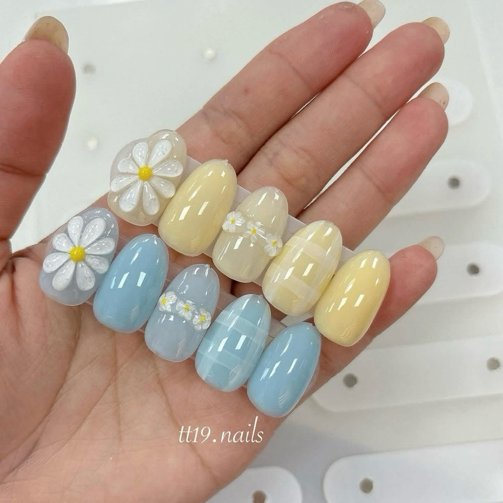 Sơn gel thạch vàng pastel