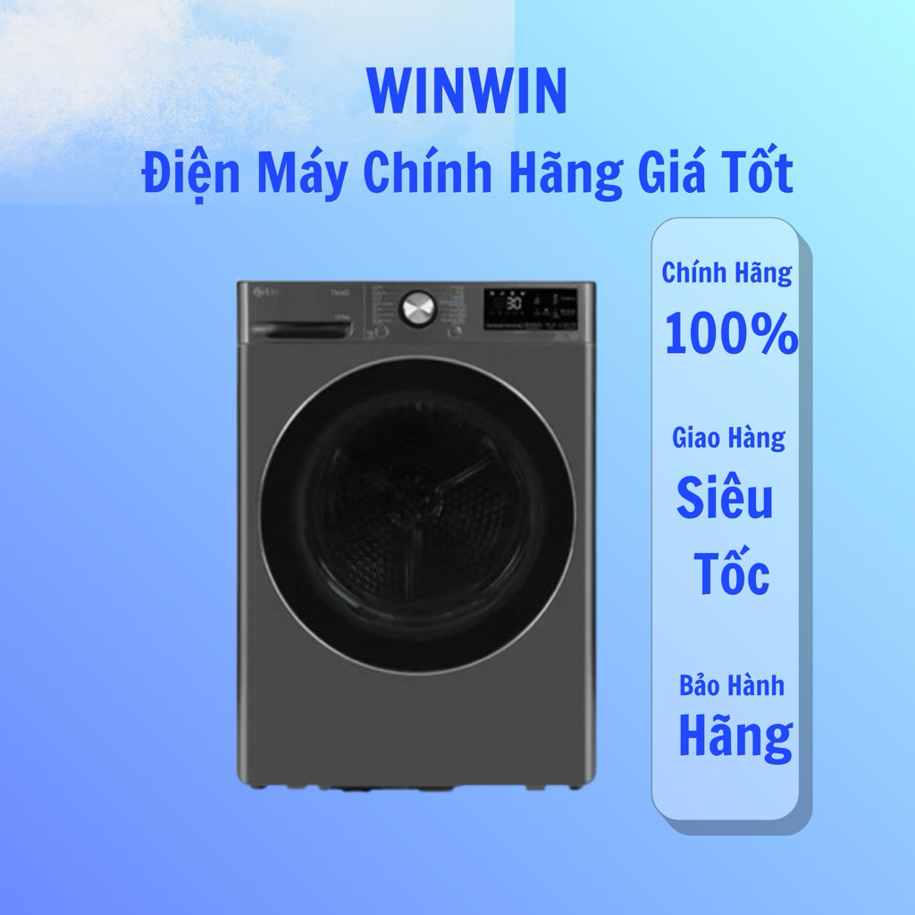 Máy sấy bơm nhiệt LG Inverter 10.5 kg DVHP50B