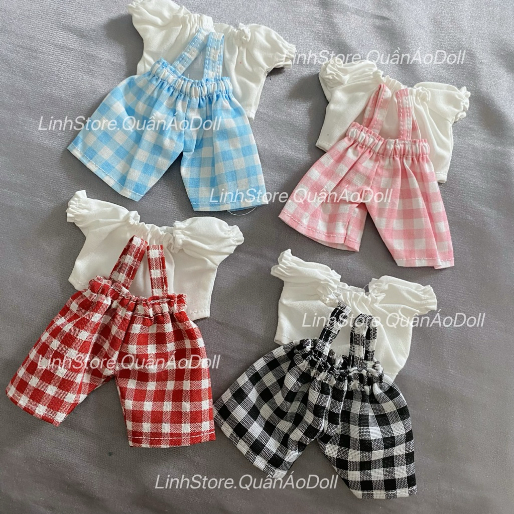 [Quần áo búp bê] SET QUẦN YẾM CAO TAY BÈO DOLL 5IN