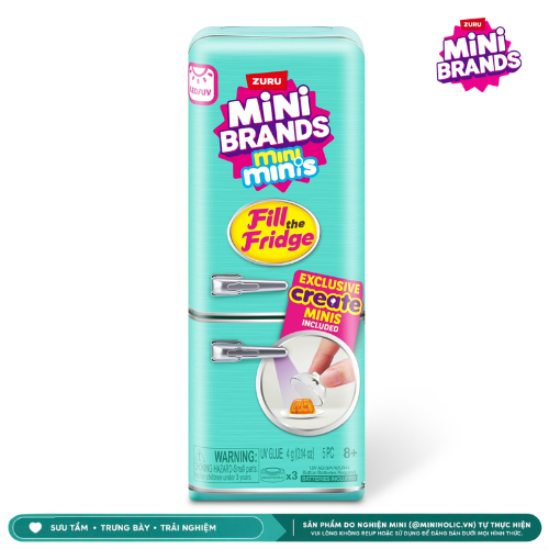 [CHÍNH HÃNG - NGHIỆN MINI] ĐỒ CHƠI TỦ LẠNH MINI BRANDS - MINI BRANDS FILL THE FRIDGE