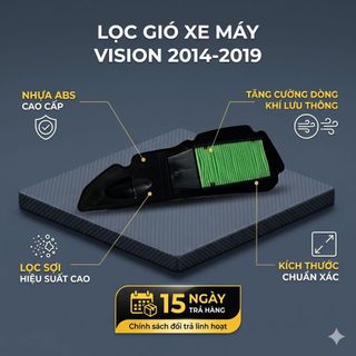 Lọc Gió Giấy Dầu Vision K44 2014-2019 – Lọc Bụi Bảo Vệ Động Cơ, Bầu Lọc Gió Xe Ga Cao Cấp
