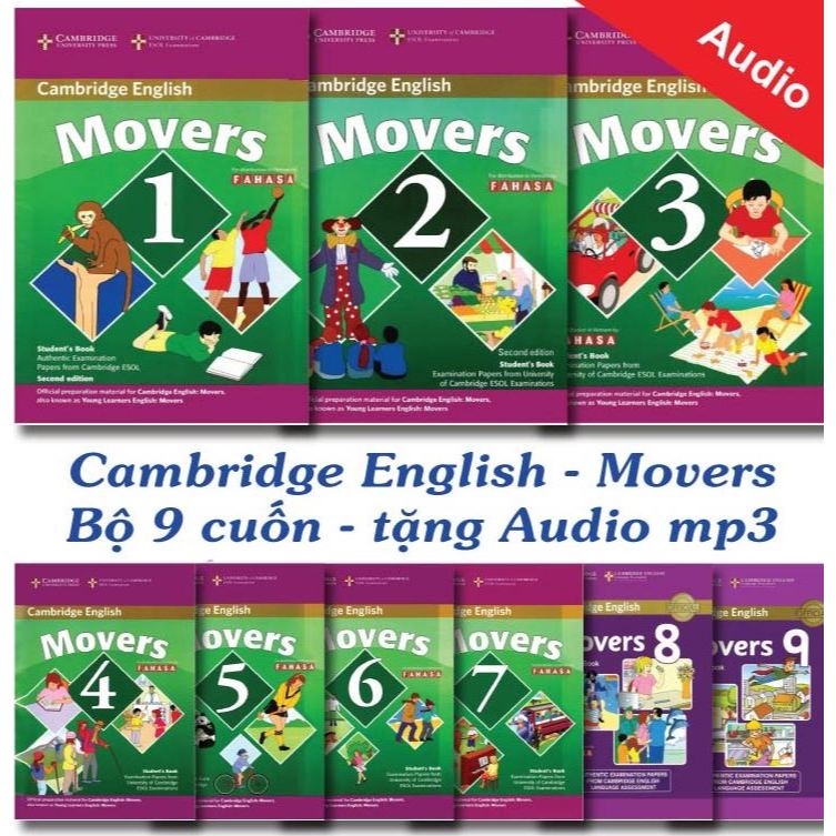 In tài liệu luyện thi Cam Movers 1-9 - Có đáp án file nghe