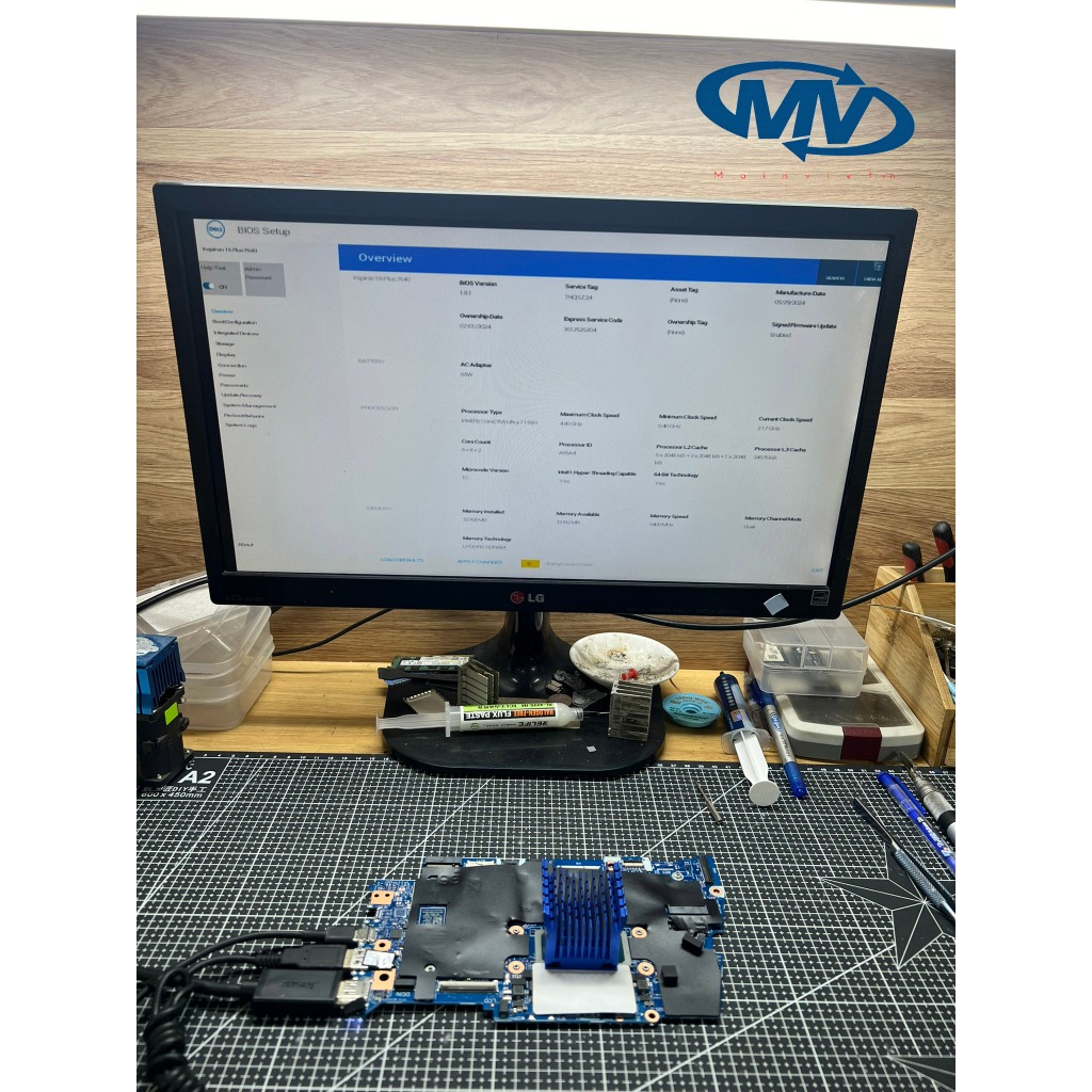 Main laptop Dell inspiron 14 Plus 7430/7440 và 16 Plus 7630/7640 CPU Utra 7 155H | Ram 16GB/32GB