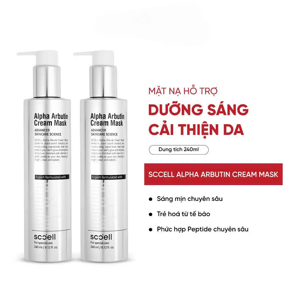 ( SALE 25/6 ) Ủ Mặt Dưỡng Sáng Và Đều Màu Da SCCELL 240ml