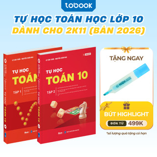 Sách - Tự Học Toán Lớp 10 Moonbook Dành Cho 2K11 Tổng Ôn Kiến Thức