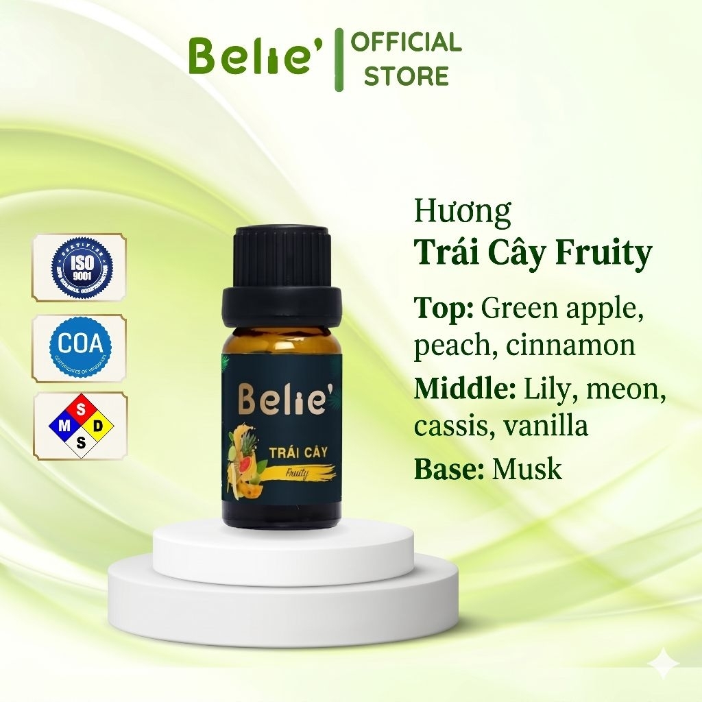 Tinh dầu hương liệu Trái cây Fruity Belie' 10ml - 100ml