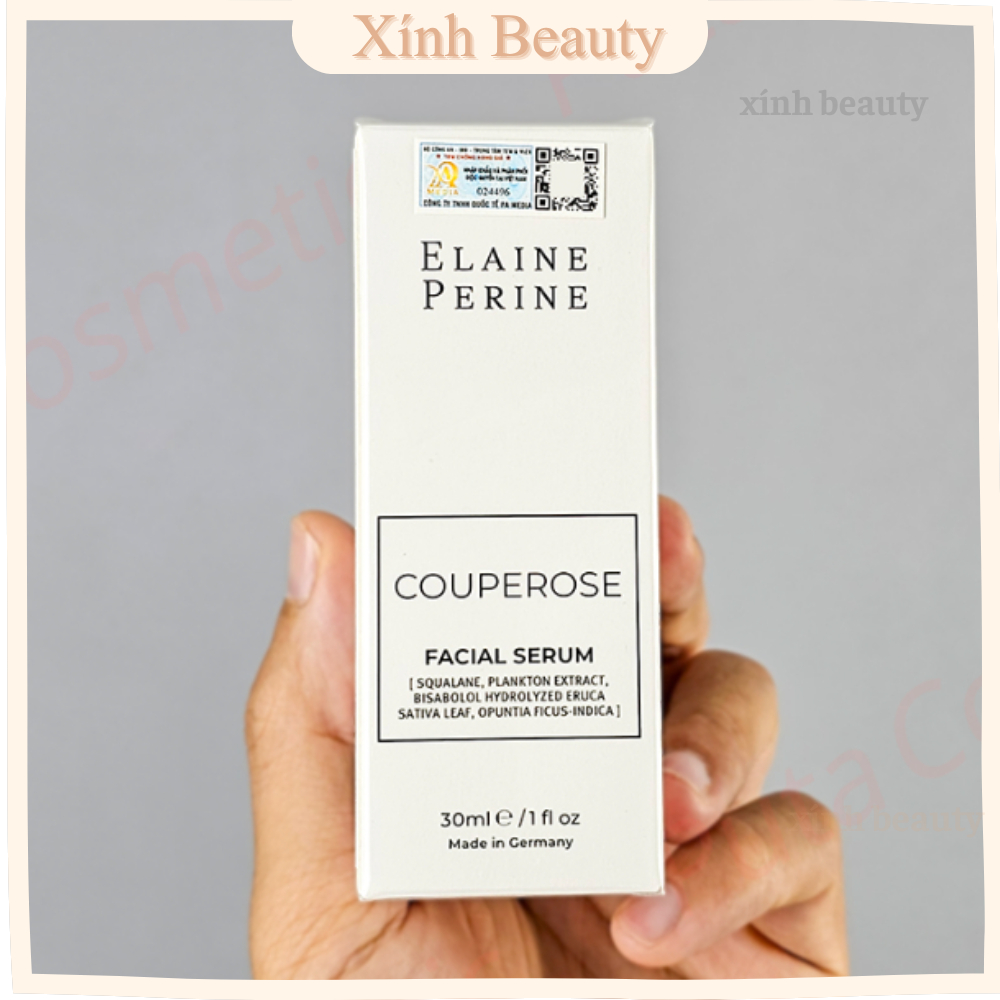 (Công ty) Serum phục hồi, giảm đỏ, làm dịu da Elaine Perine Couperose Facial Serum 30ml