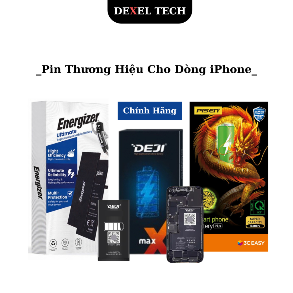 Pin Cho Dòng iPhone 7 Plus Dung Lượng Siêu Cao Bảo Hành 12 Tháng