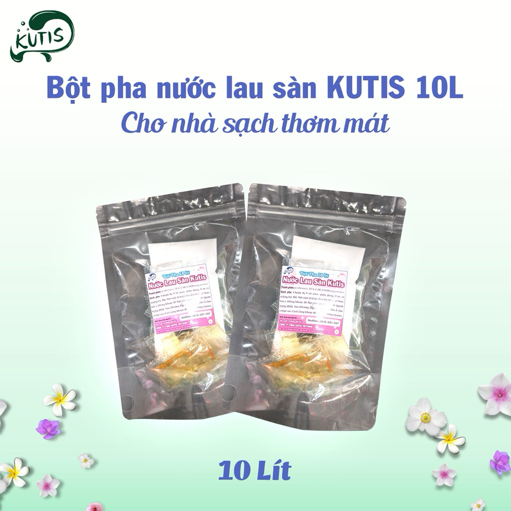 [Kutis] Bột pha 10 lít nước lau sàn, tiện dụng , tiết kiệm chi phí cho gia đình