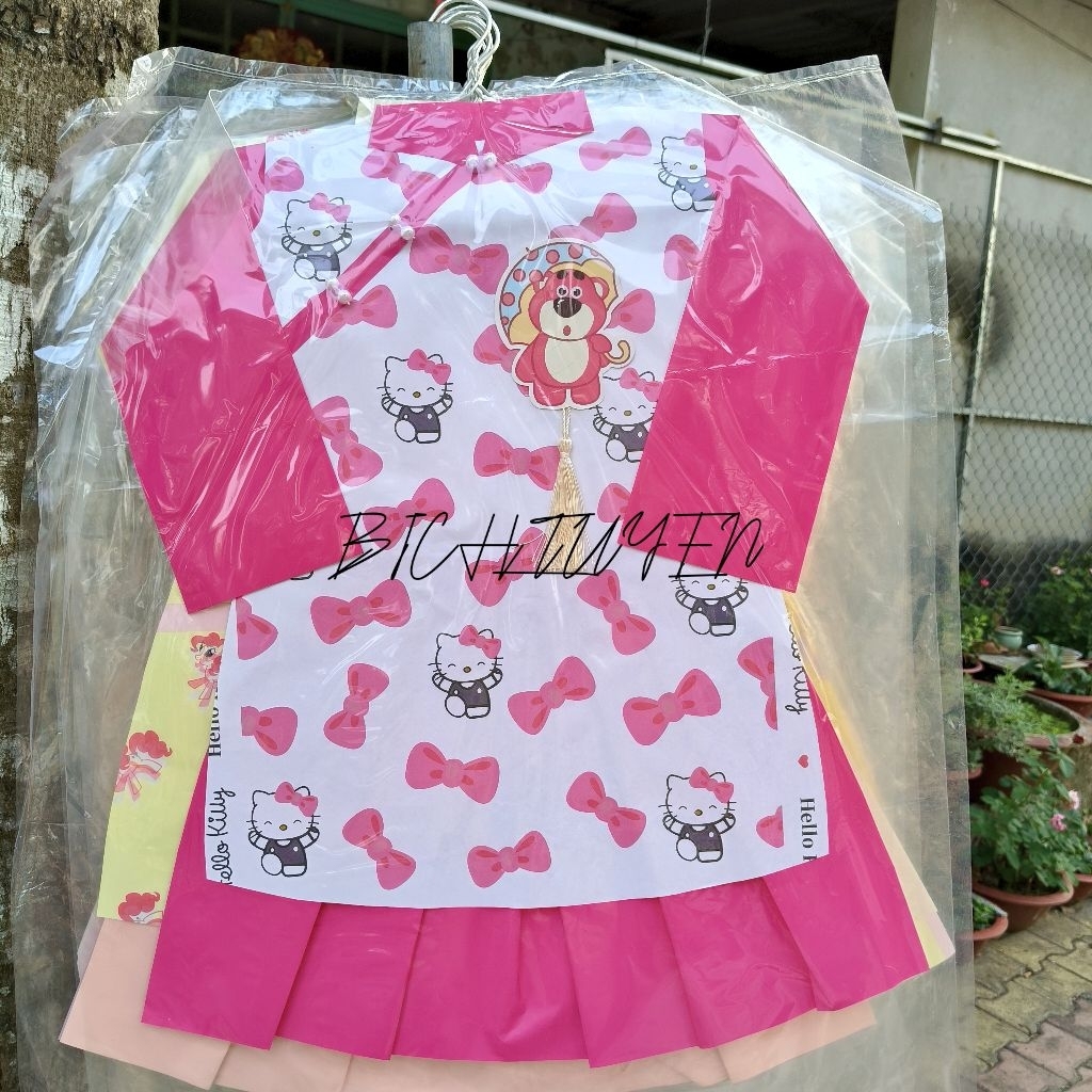 [ HÀNG MÃ] GIẤY CÚNG BỘ AO DAI CHO BÉ GÁI