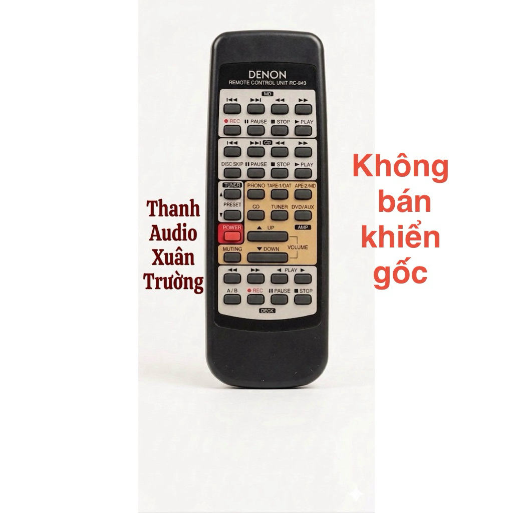 Khiển học lệnh âm li DENON PMA 390 và các loại PMA khác (Bán khiển học)