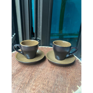 Combo 10 bộ cốc đĩa cafe espresso, cafe ép máy