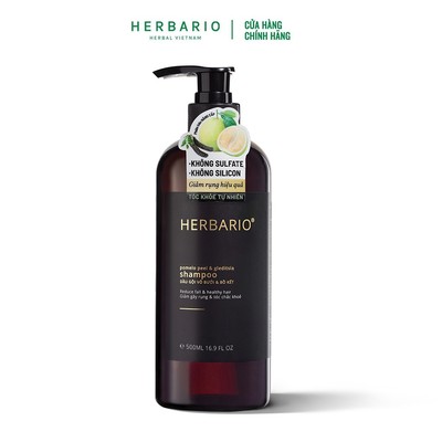 Bigsize - Bản Nâng Cấp - Dầu gội vỏ bưởi & bồ kết Herbario 500ml không sunfate không silicon