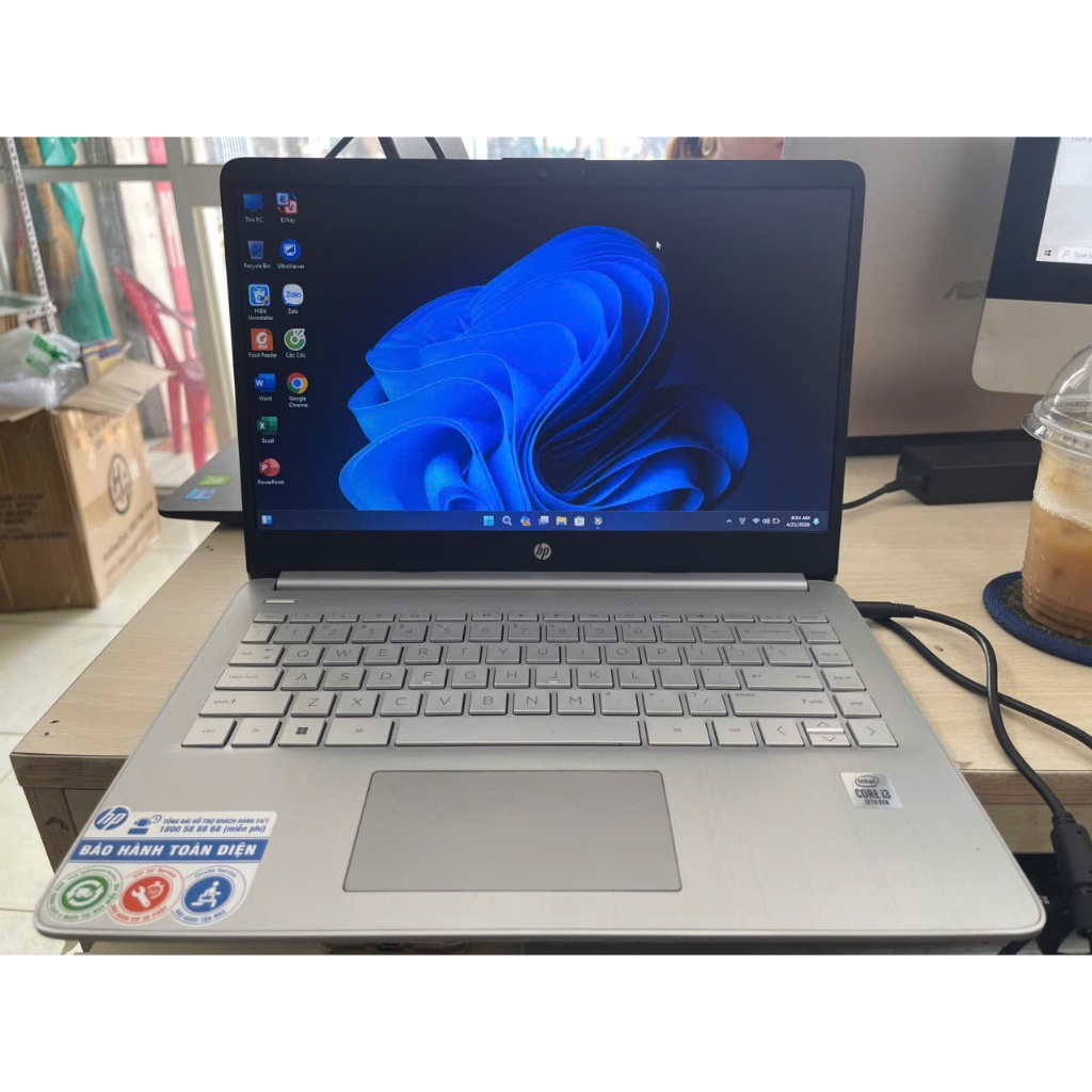 Hp 340S G7 CORE I3 1005G1 RAM 8G SSD 256G 14INCH NHÔM BẠC