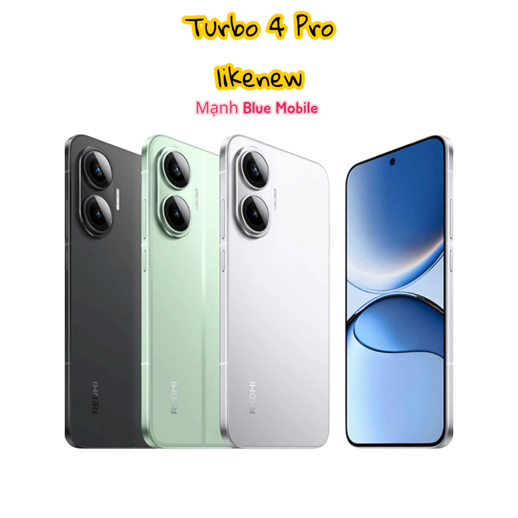 Điện thoại Xiaomi REDMI Turbo 4 Pro likenew full box, full phụ kiện Snapdragon 8s Gen 4