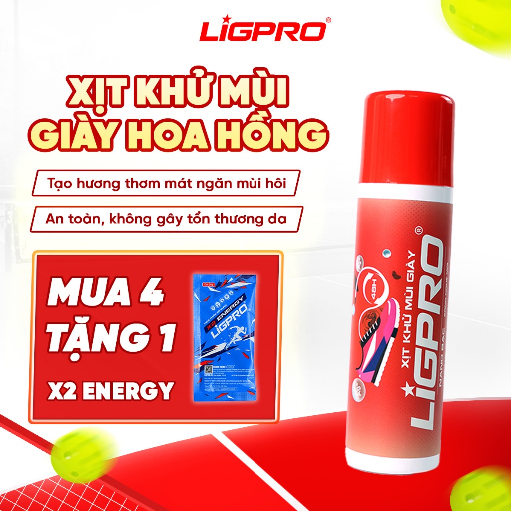 Xịt Khử Mùi Giày Nano Bạc Hương Hoa Hồng Diệt Khuẩn, Khử Mùi Hôi 200ml