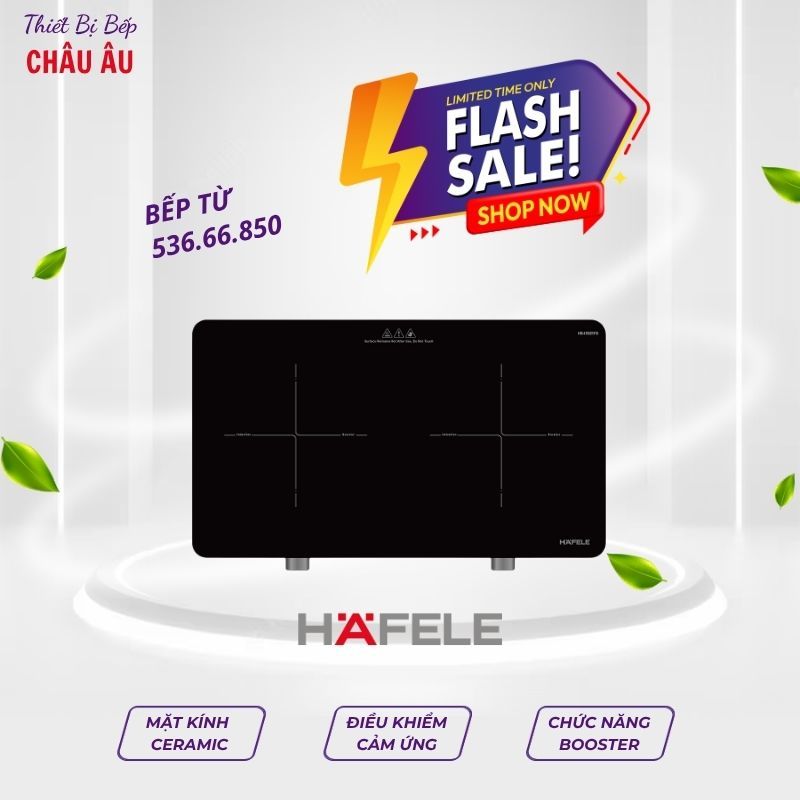 Bếp từ đôi Hafele HS-I5521FG 536.66.850 cao cấp bảo hành 3 năm
