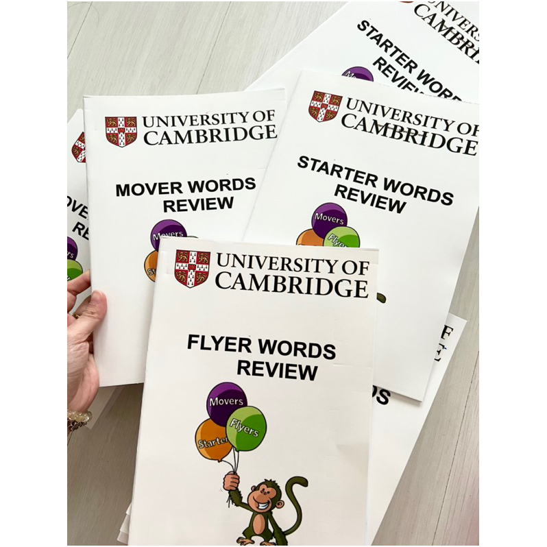 Bộ 3 vở viết từ vựng Starters - Movers - Flyers