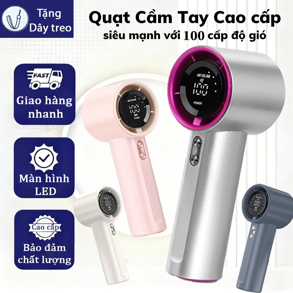 💙2026 Quạt cầm tay Mini💙Màn LED 4000mAh Sạc Nhanh Quạt tích điện gió mạnh tốc độ cao Quạt tích điện | BigBuy360 - bigbuy360.vn