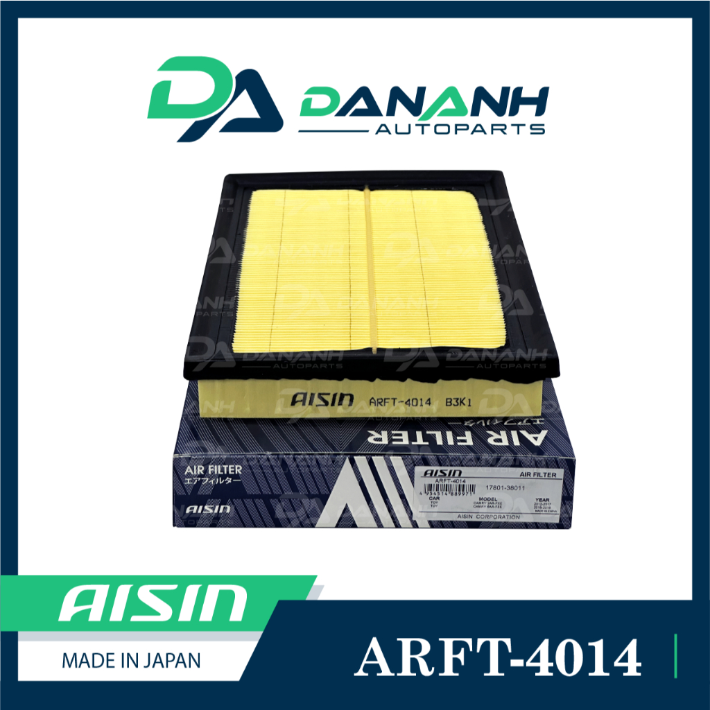 [CHÍNH HÃNG] AISIN ARFT-4014 Lọc gió động cơ Toyota Camry 12-17, Camry 15-18, Lexus LS460, Lexus LS6