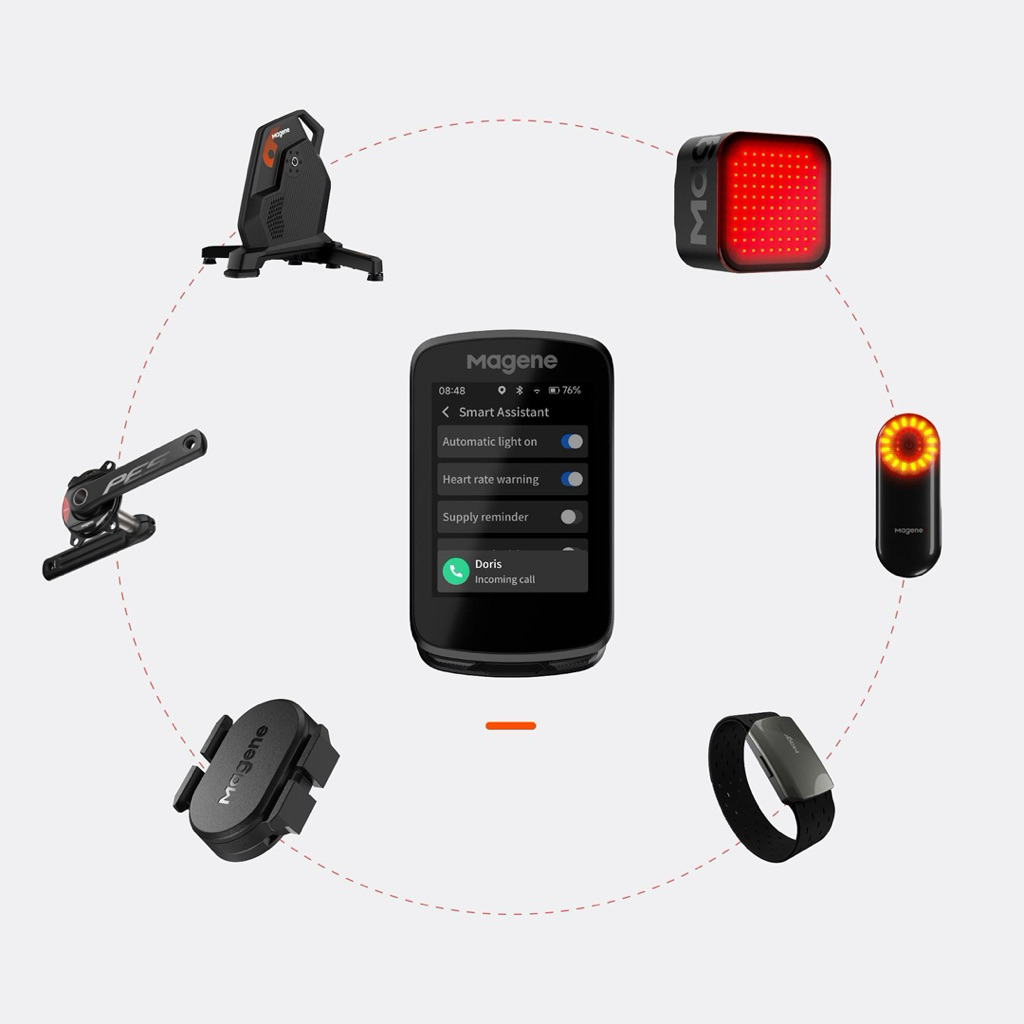 Đồng hồ Xe Đạp Magene C506 GPS, Màn hình Màu Cảm Ứng 2.4", IPX7,WiFi, Bluetooth 5.0, ANT+, Sạc 3h, 7