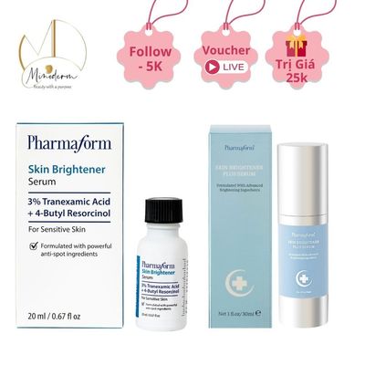 Serum Pharmaform Skin Brightener cải thiện vết thâm nám, thâm sau mụn,  làm sáng và đều màu da.