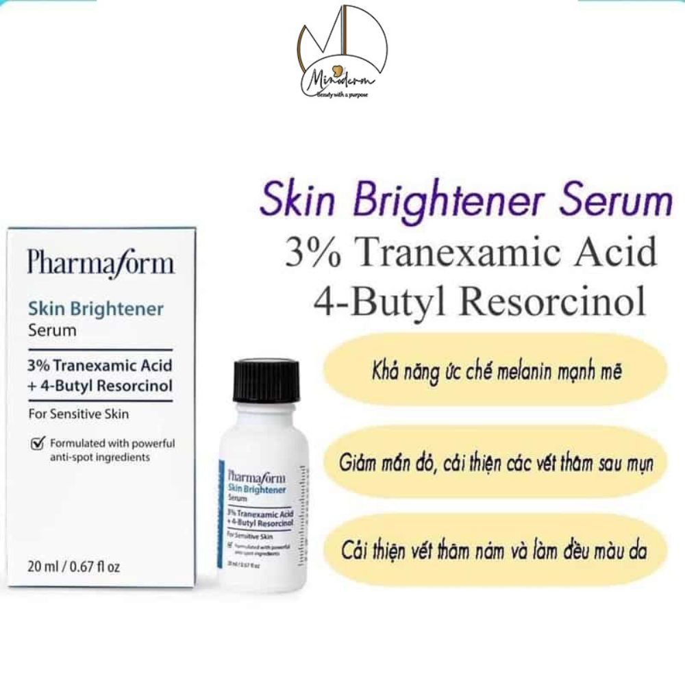 Ảnh 6 của Serum Pharmaform Skin Brightener cải thiện vết thâm nám, thâm sau mụn,  làm sáng và đều màu da.