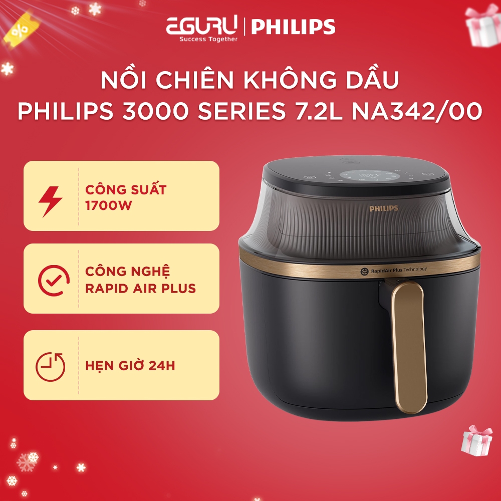 Nồi chiên không dầu Philips NA332/00 6.2l | NA342/00 7.2l - Bảo Hành Chính Hãng