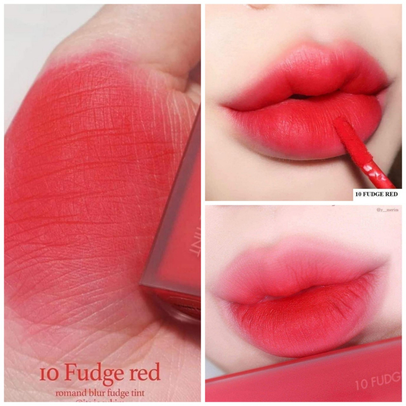 Son Blur Fudge Tint 10 Fudge Red - Đỏ Dâu