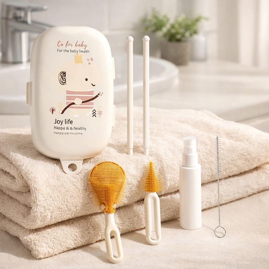 Cọ Rửa Bình Sữa Cho Bé Tiện Lợi An Toàn Kích Thước 28cm Lumi Care - HT716 - HT847