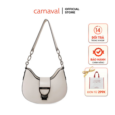 Túi Xách Nữ Carnaval Đeo Vai Bán Nguyệt Khóa Kim Loại, Shoulder Bag Thanh Lịch Cao Cấp - T02