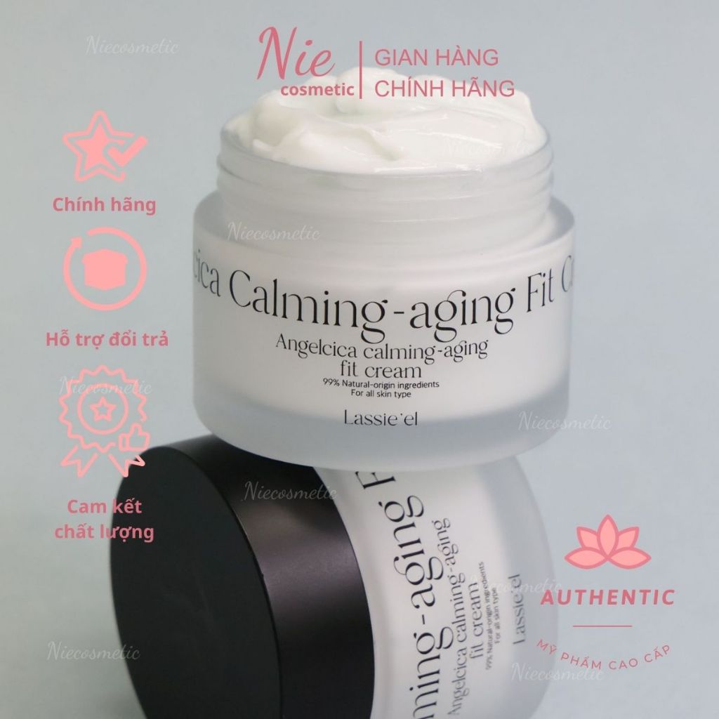 [Auth] Kem Dưỡng Siêu Phục Hồi Lassie'el Angelcica Calming-Aging Fit Cream 50ml