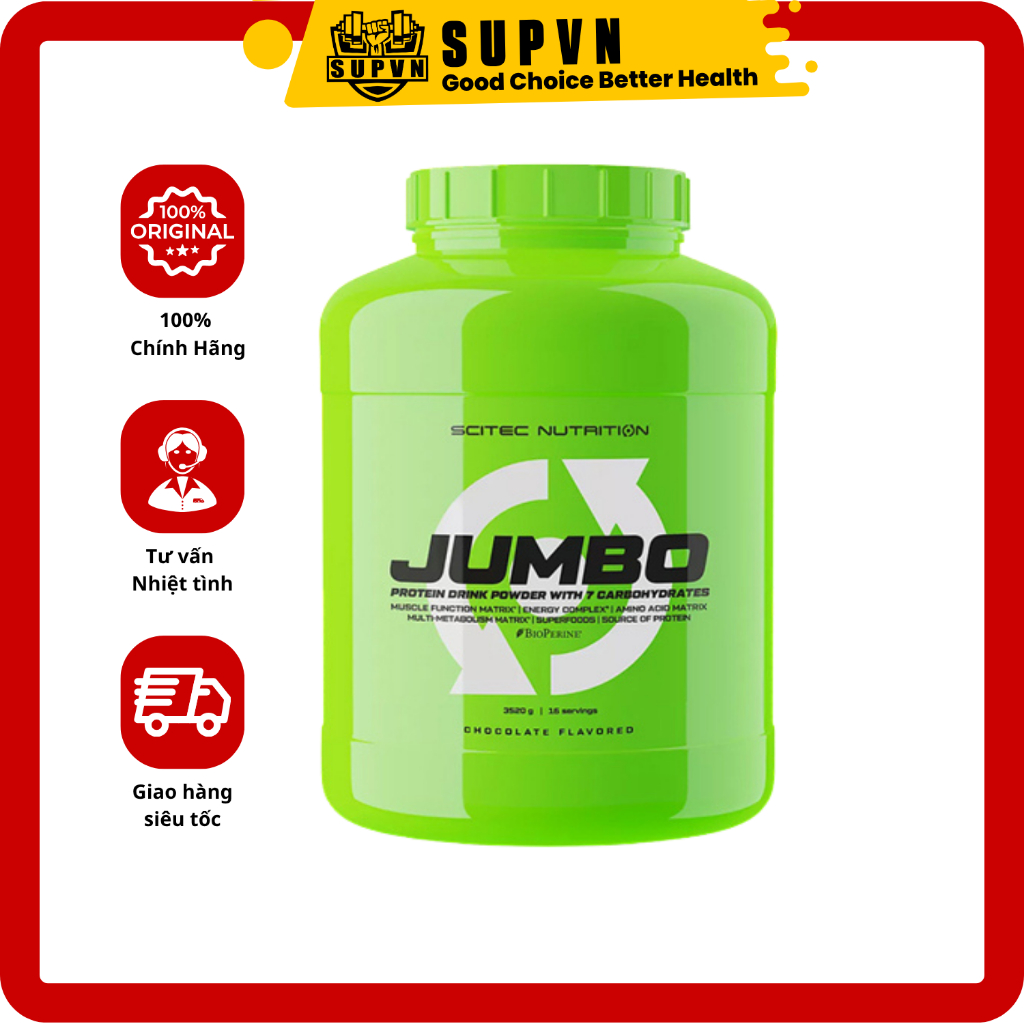 Scitec Nutrition Jumbo (Mass Gainer) – Hàng Chính Hãng