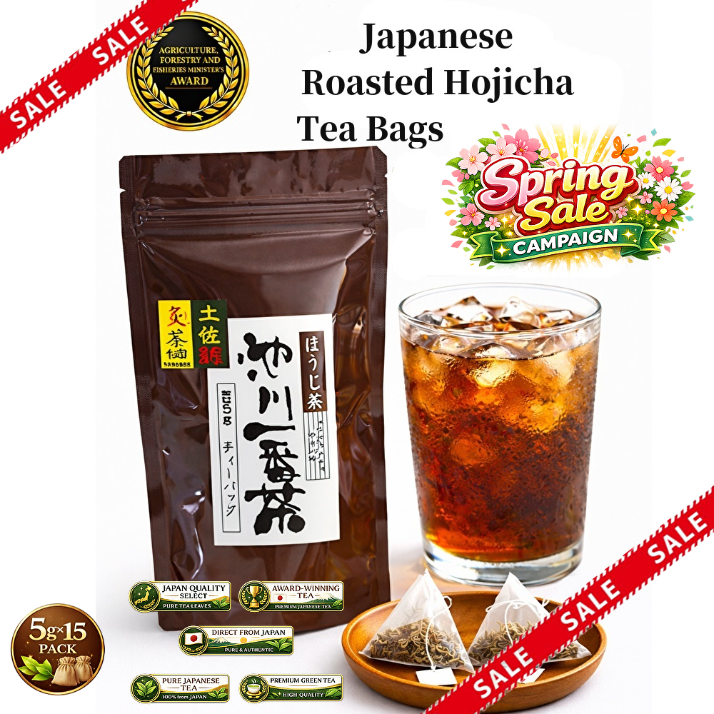 ⭐Special Price / Hojicha Tea Bags Trà Nhật Bản Cao Cấp – Trà Xanh Rang Dễ Uống