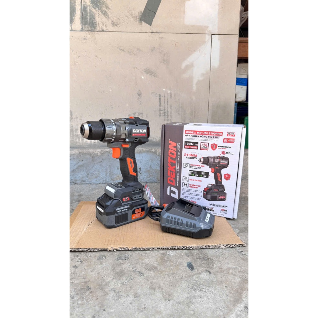 MÁY KHOAN 100N.m DEKTON  M21- ID13100PRO & M21-M21-ID13100XPRO DEKTON GÍA TỐT