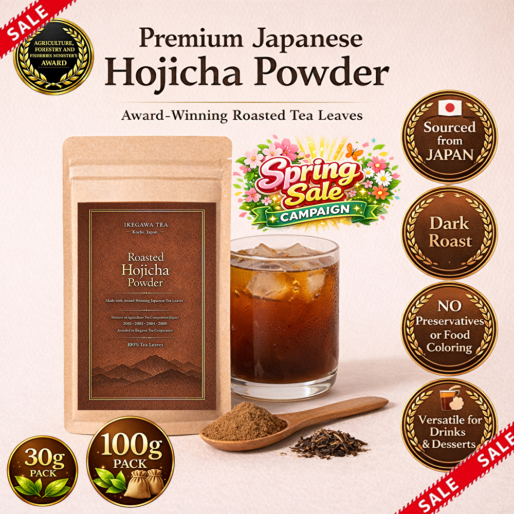 ⭐Special Price / Hojicha Powder / Trà Xanh Rang Nhật Bản – Hojicha Latte Ít Caffeine