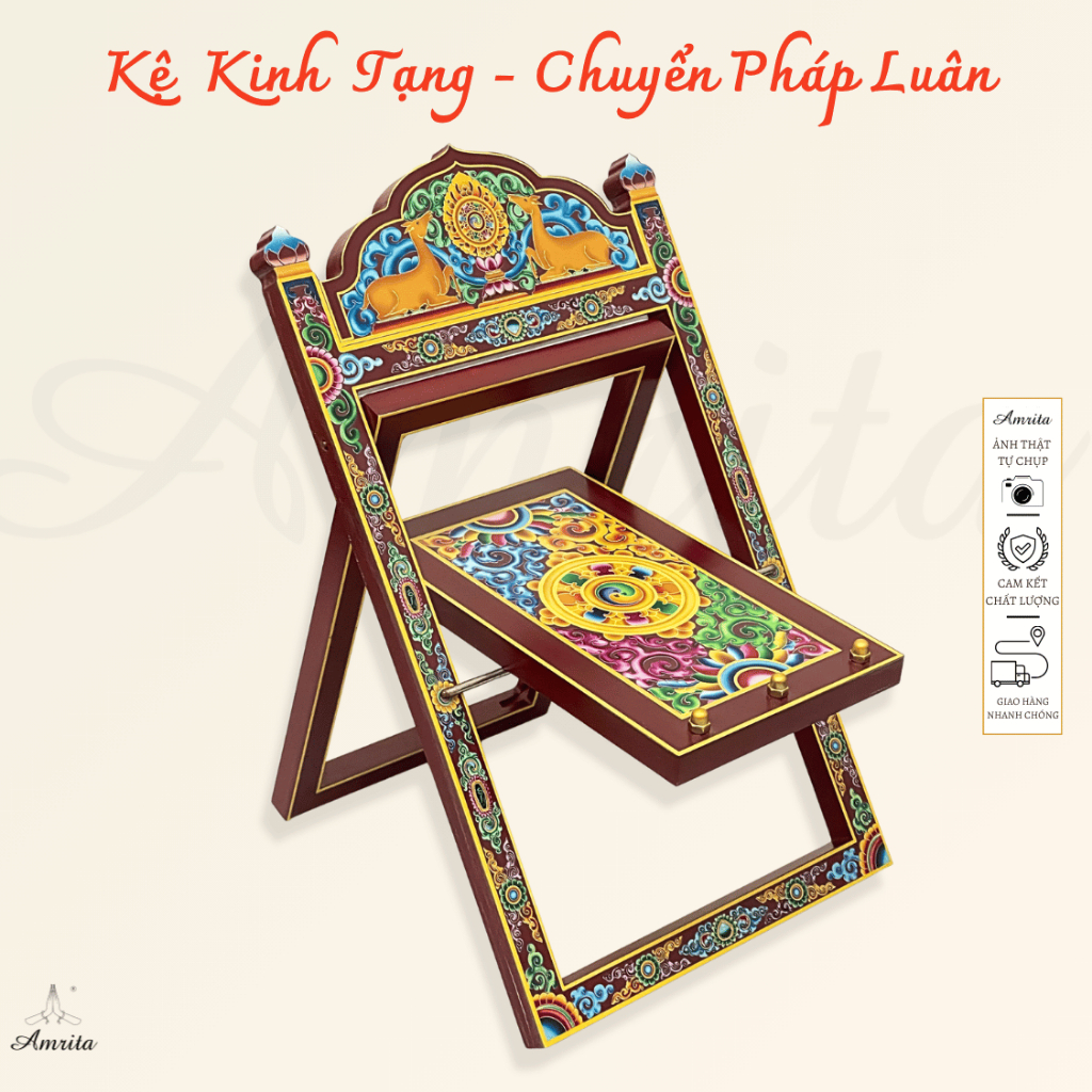[Amrita] Kệ Kinh Tạng - Bàn Tụng Kinh Kệ Tụng Kinh - Kệ Kinh Sách- Kệ Tụng Kinh Đọc Sách - Kệ Chuyển